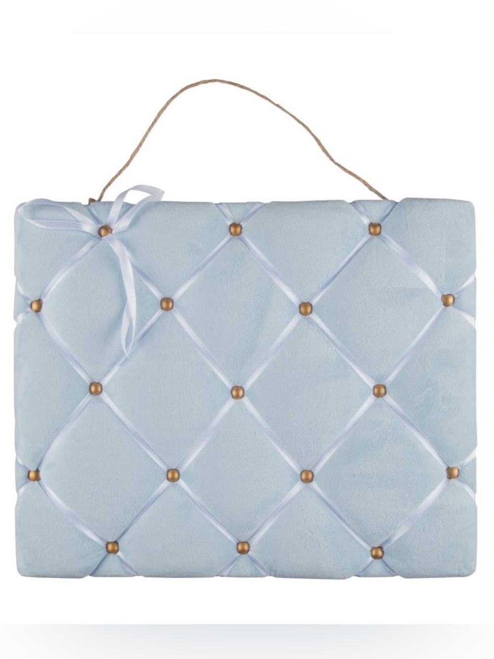 Light Blue Tufted Ribbon Wall Bulletin board